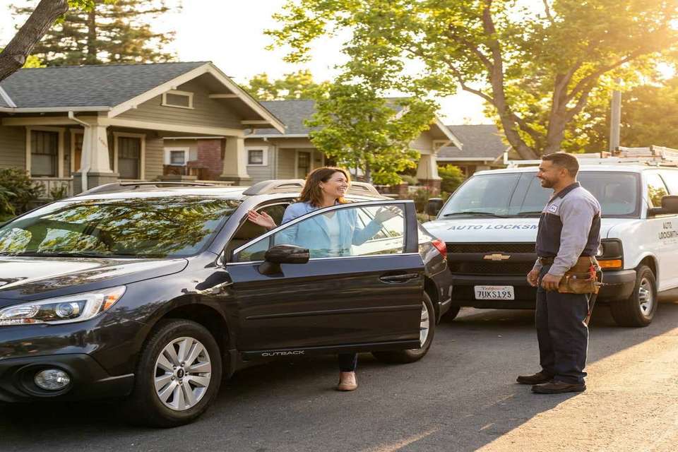 Car unlocked by auto locksmith