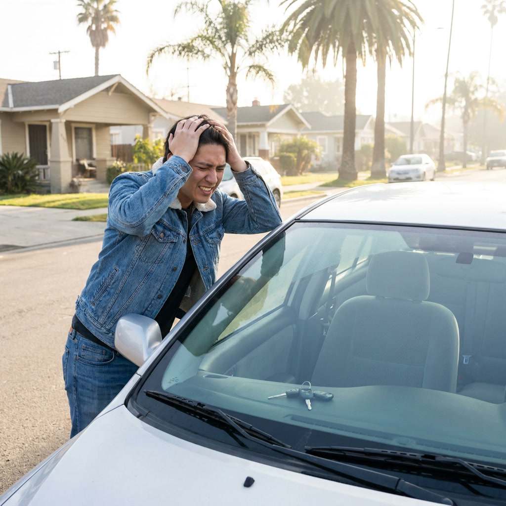 Customer locked out of car